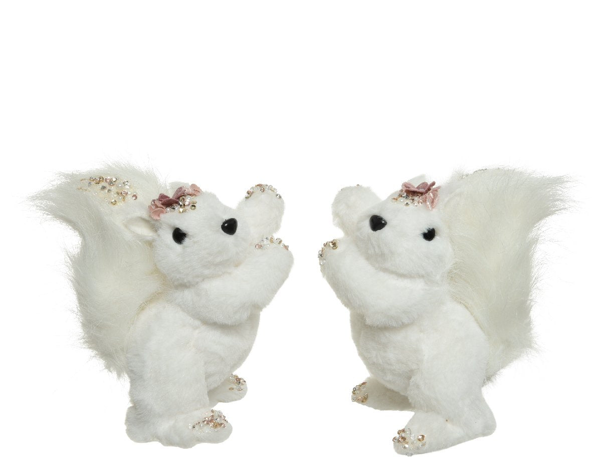 Figura navideña de foam tonos blancos L15.00-W11.00-A17.00cm