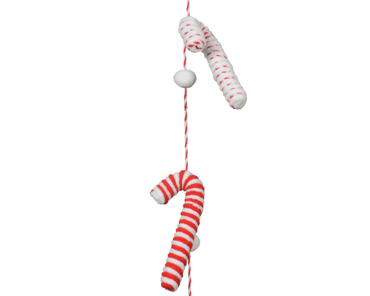 Guirnaldas de bastoncillos de poliéster estilo candy 150cm