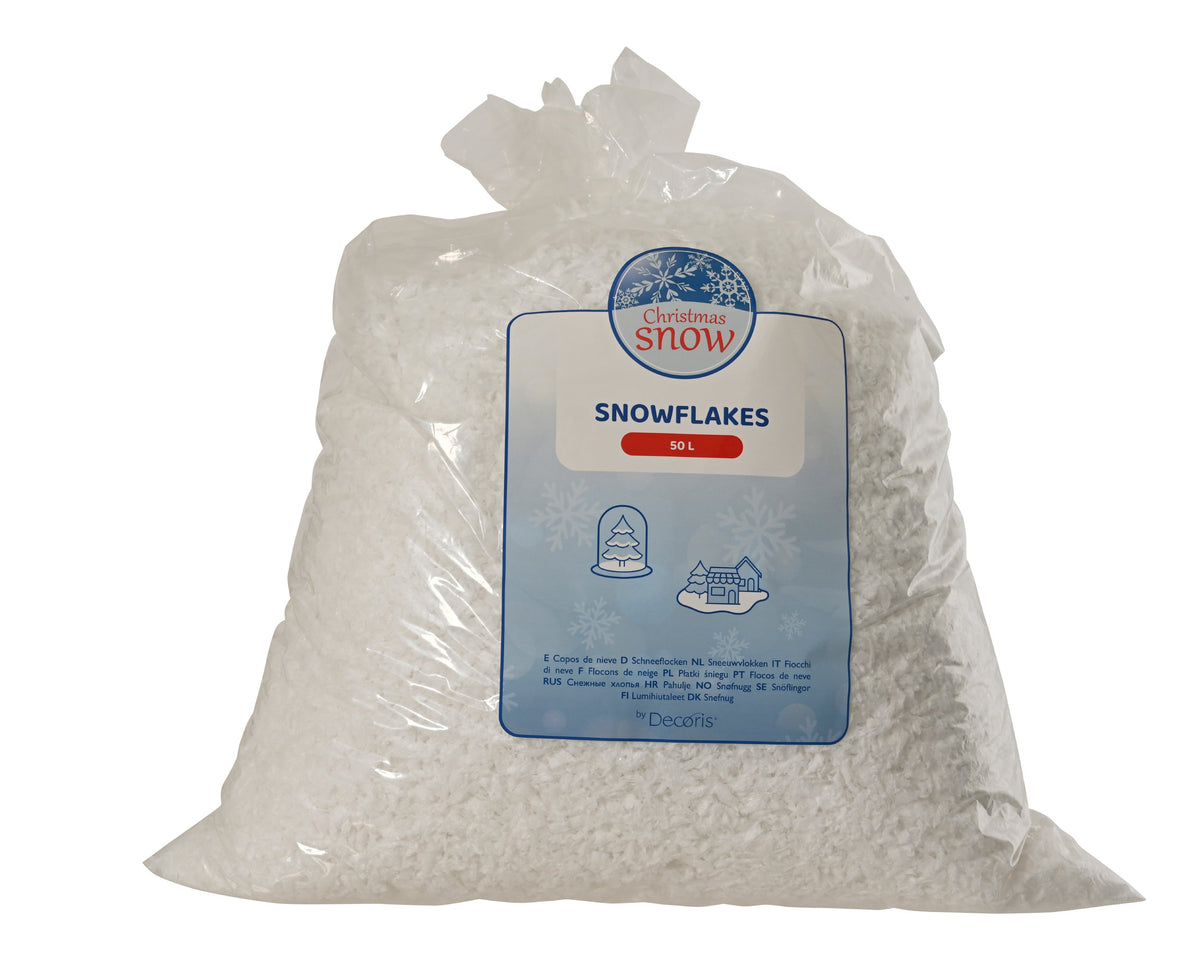 463426-Nieve artificial blanca decoración navideña 50 Litros-navidad-envio-canarias