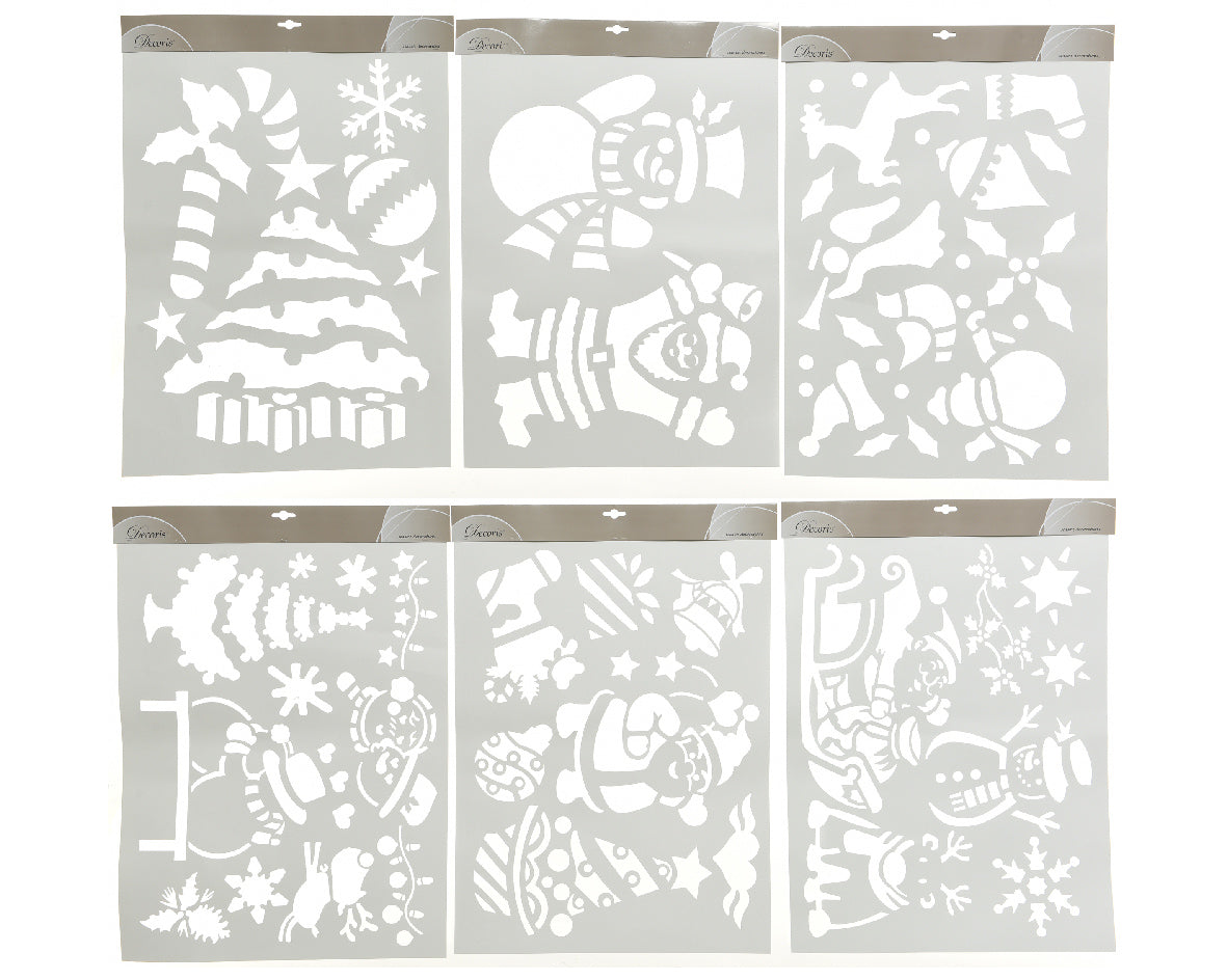 Plantilla blancas de papel con decoración navideña de 59cm