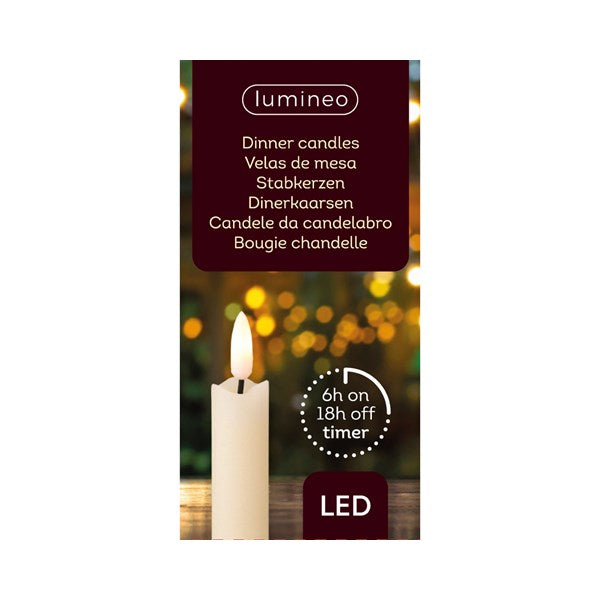 Vela de cera LED (a pilas) num. 19