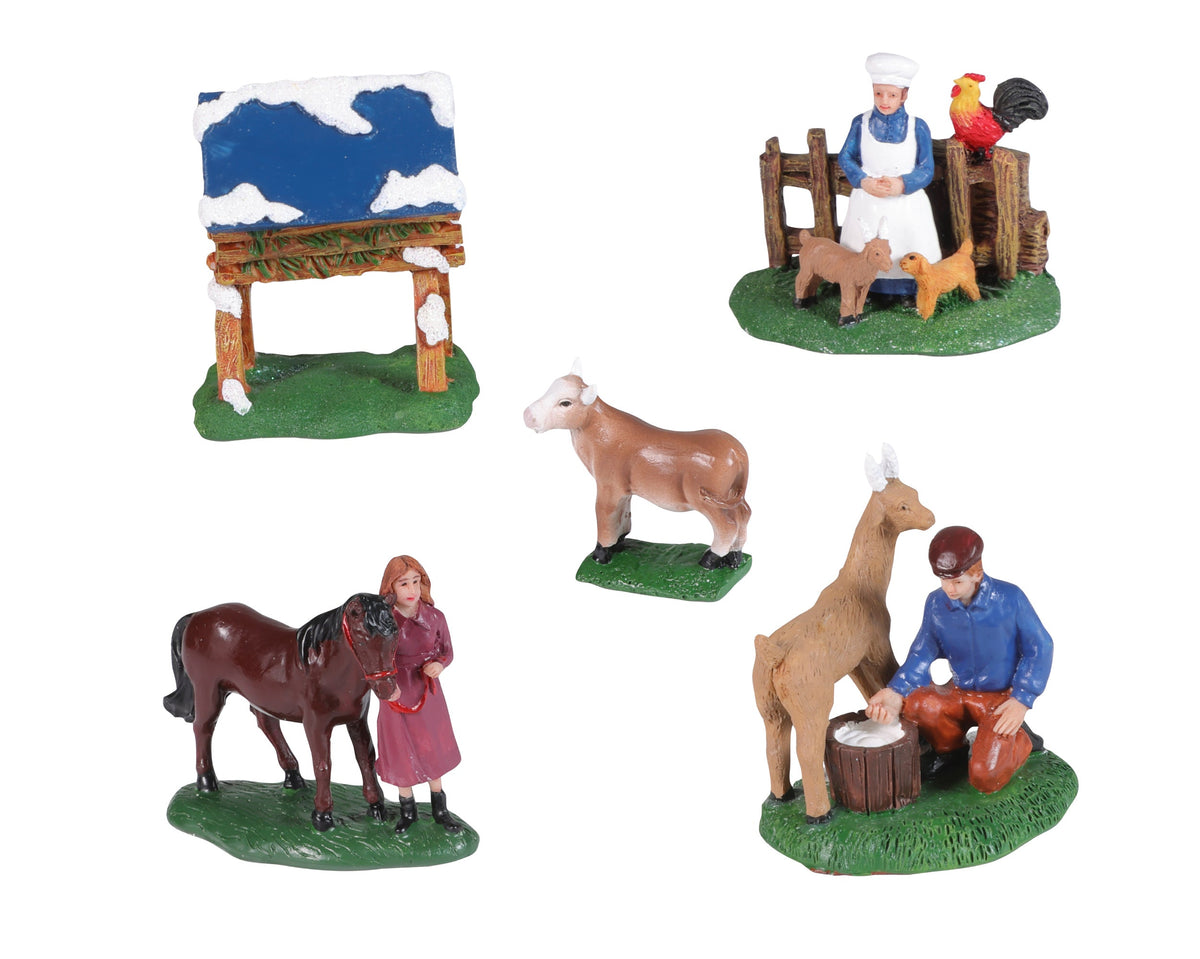 481105-Figuras Lumineo para pueblo navideño accesorios multicolor-navidad-envio-canarias