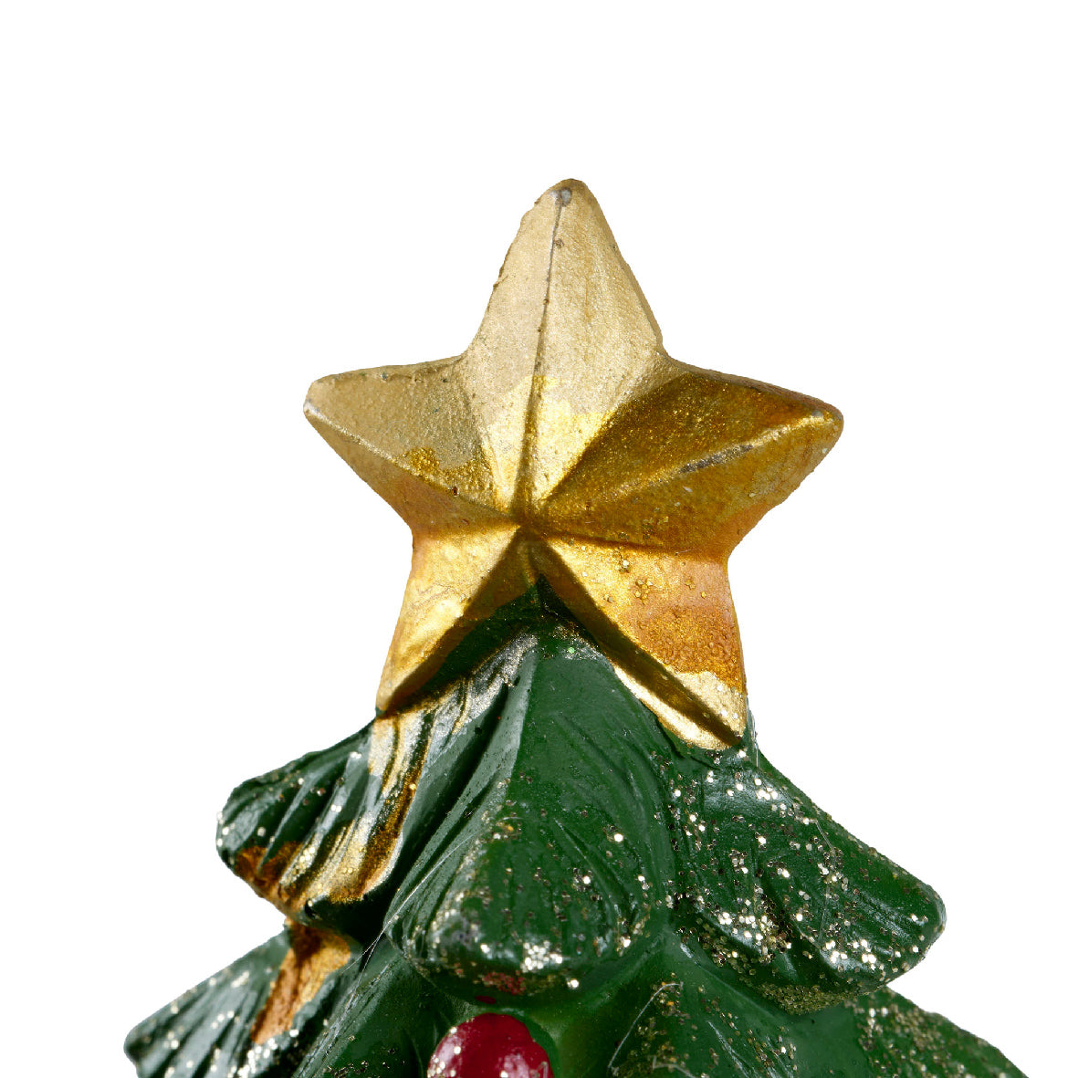 Árbol con decoración navideña y luces