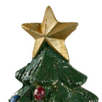 Árbol con decoración navideña y luces