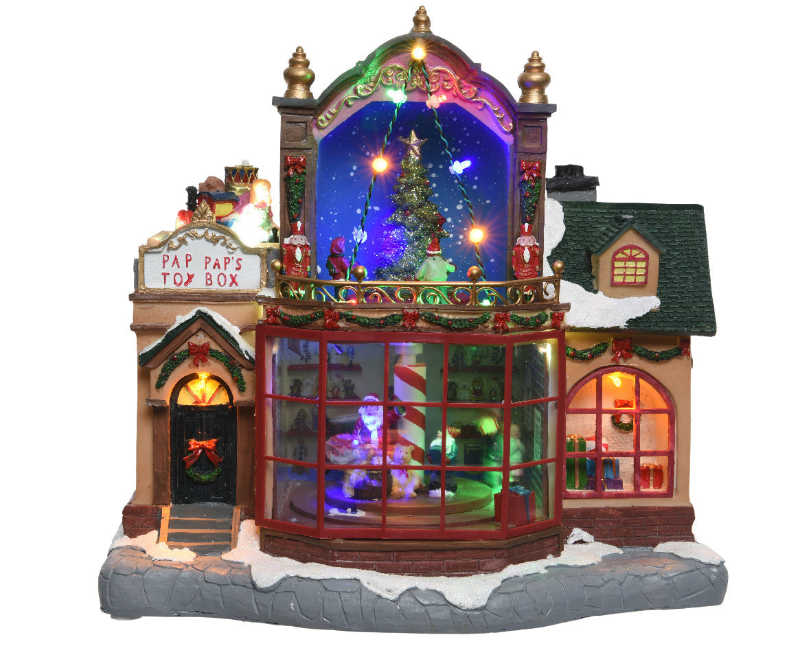 Casa con decoración navideña