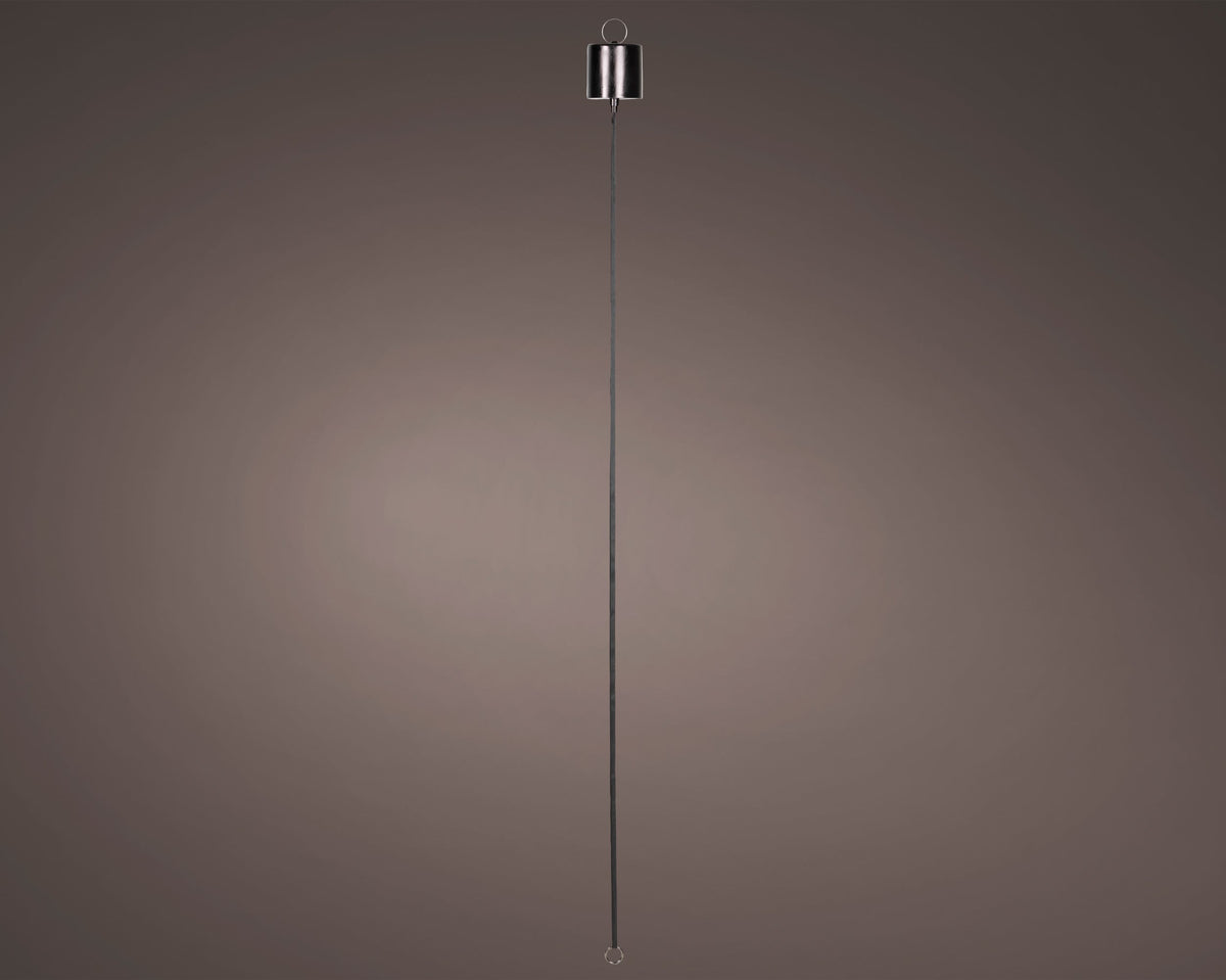 481716-Adornos de cristal LED Lumineo con motor giratorio colgante negro 9 cm-navidad-envio-canarias