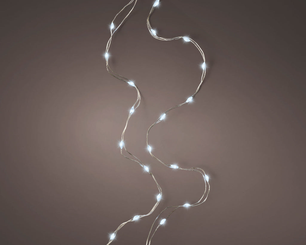 Guirnaldas de MicroLed con luz blanca fría de 195cm