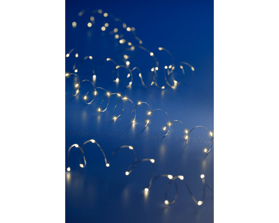 Luces MicroLED de interior LED cálido a pilas 495cm-100L