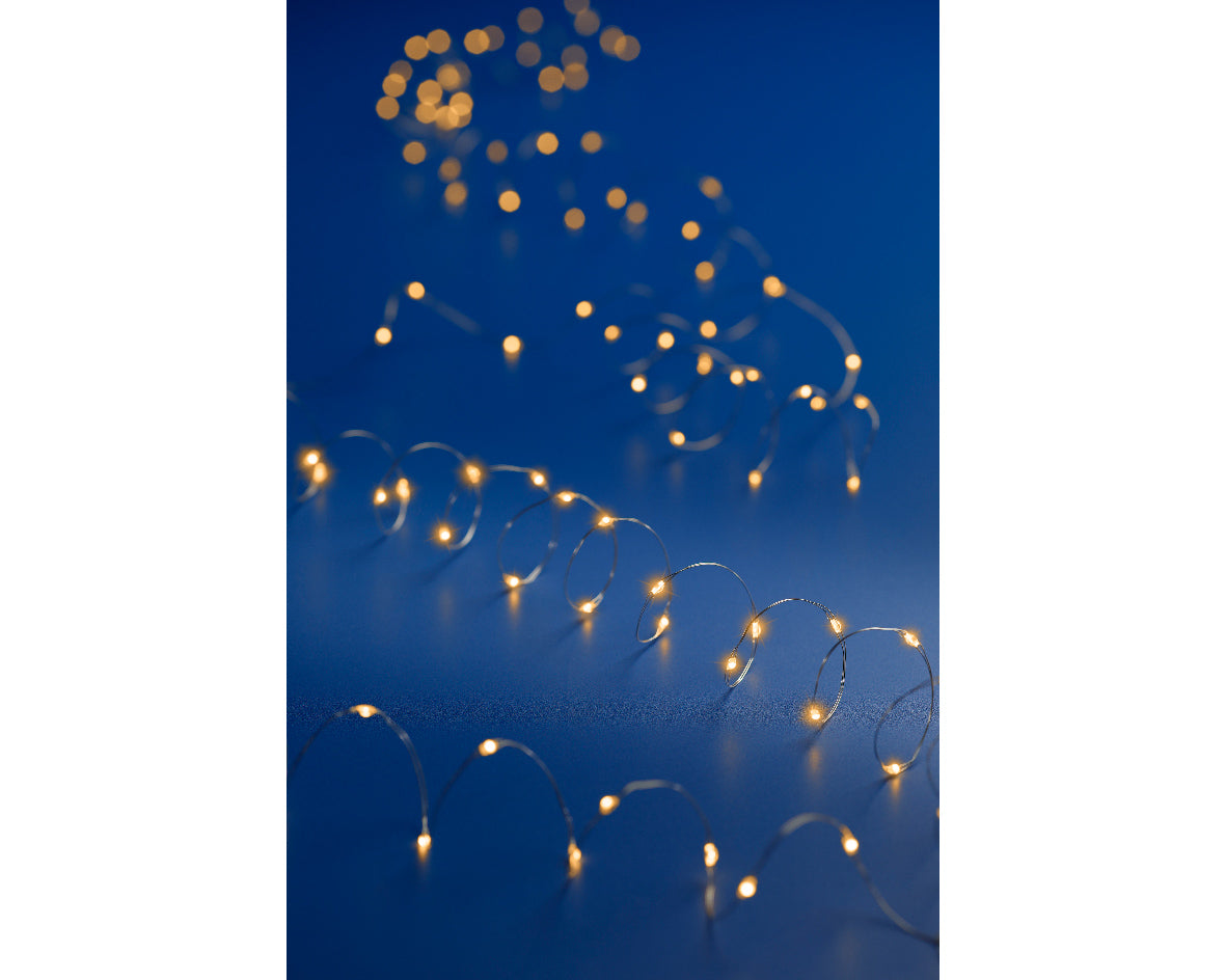 Luces de Navidad microled 500cm Amarillo Clásico con Temporizador