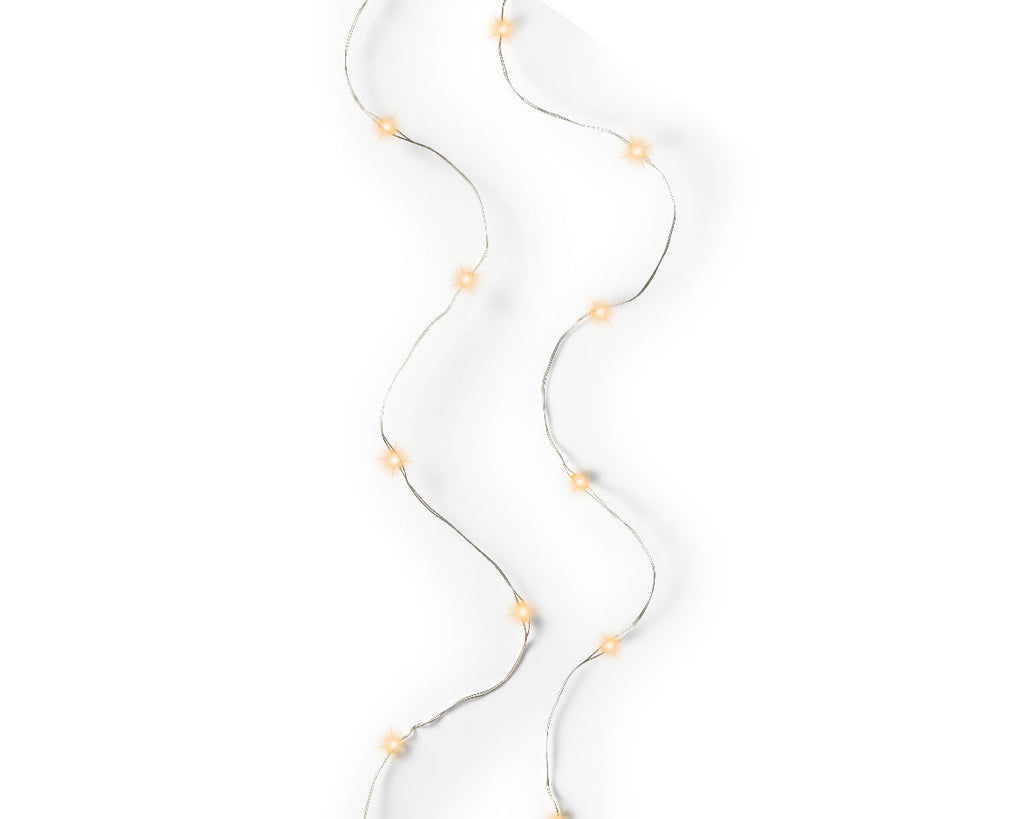 Guirnaldas de MicroLed con luz blanca clásica de 495cm