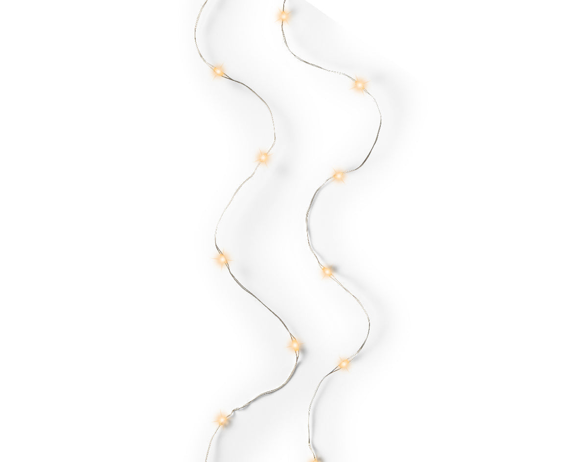 Guirnaldas de MicroLed con luz blanca clásica de 495cm