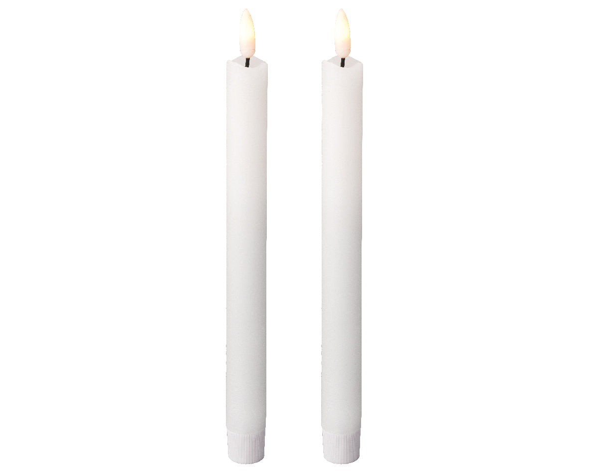 Velas de cera LED con efecto llama a pilas