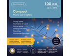 Luz MicroLED de 120cm clásico cálido con cable de cobre a pilas