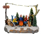 Puesto de venta de arboles de navidad