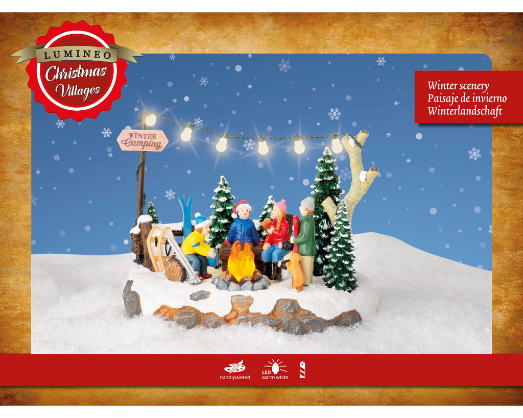 Puesto de venta de arboles de navidad