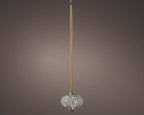 Colgante de cristal para interior con luces LED en blanco cálido de 21cm