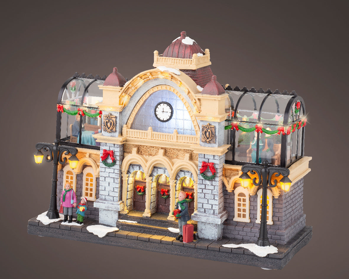 Casa de navidad Estación con restaurante
