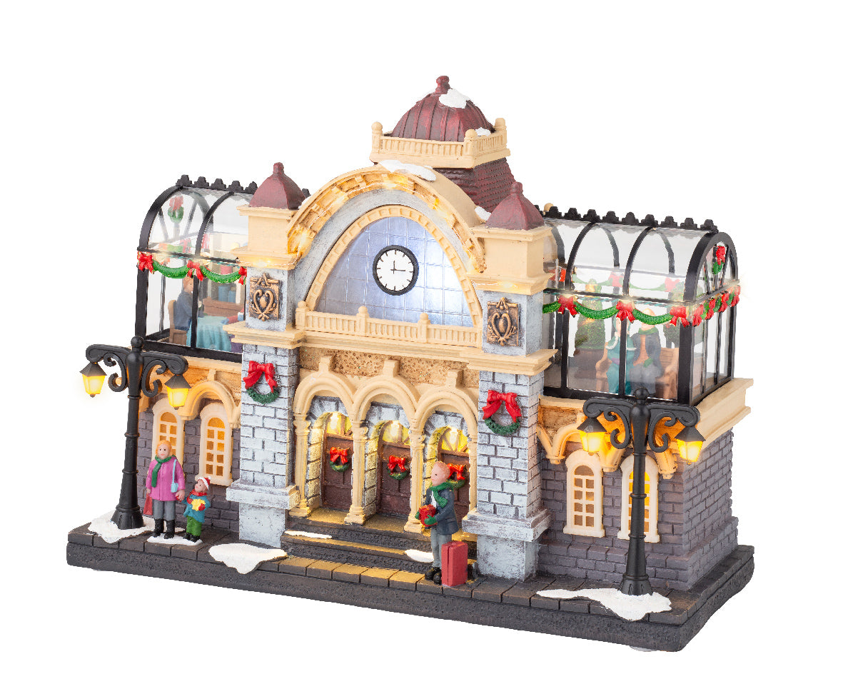 Casa de navidad Estación con restaurante