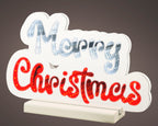 Luminaria Infinity Feliz navidad efecto infinito 33cm