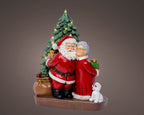 Figura de Navidad de Santa con luces