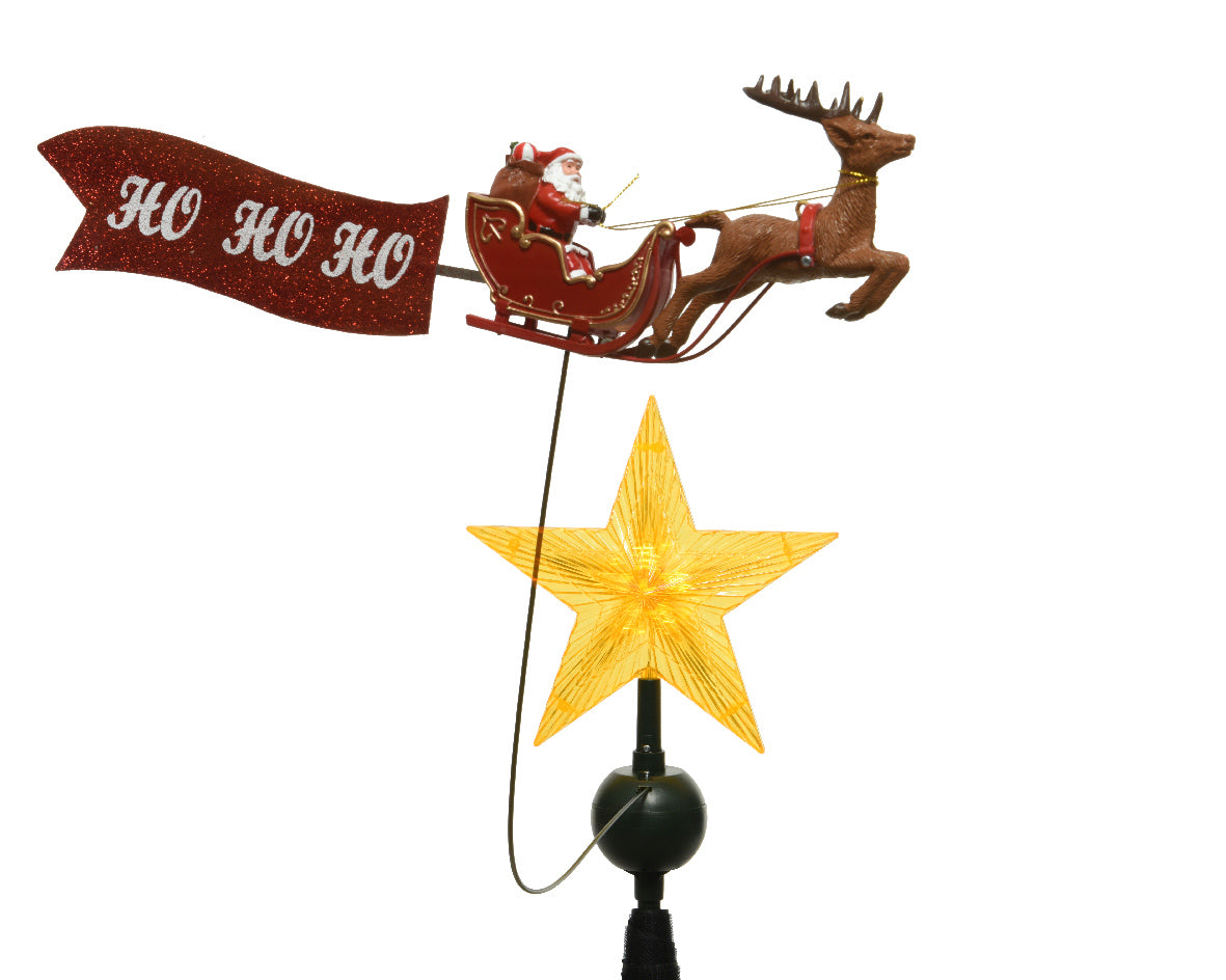 Punta de árbol HOHOHO giratorio