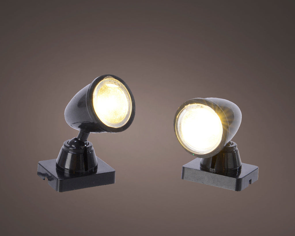 Proyector LED con luz blanca cálida de resina