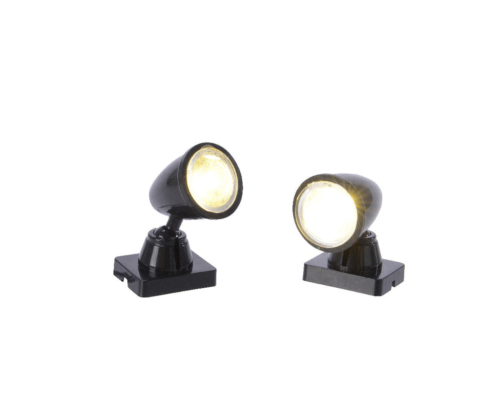 Proyector LED con luz blanca cálida de resina