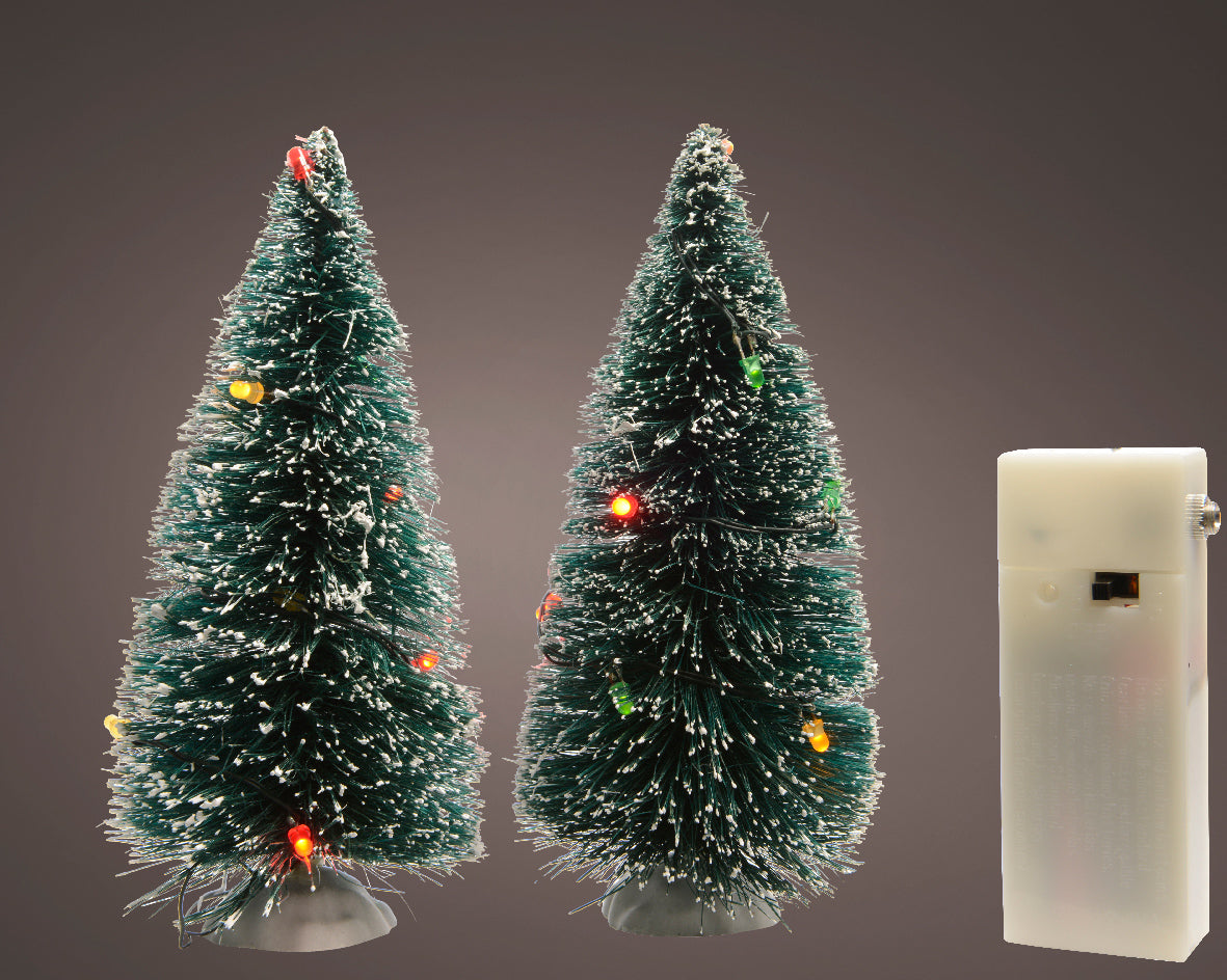 Árbol de Navidad con luces LED multicolor de 15cm a pilas
