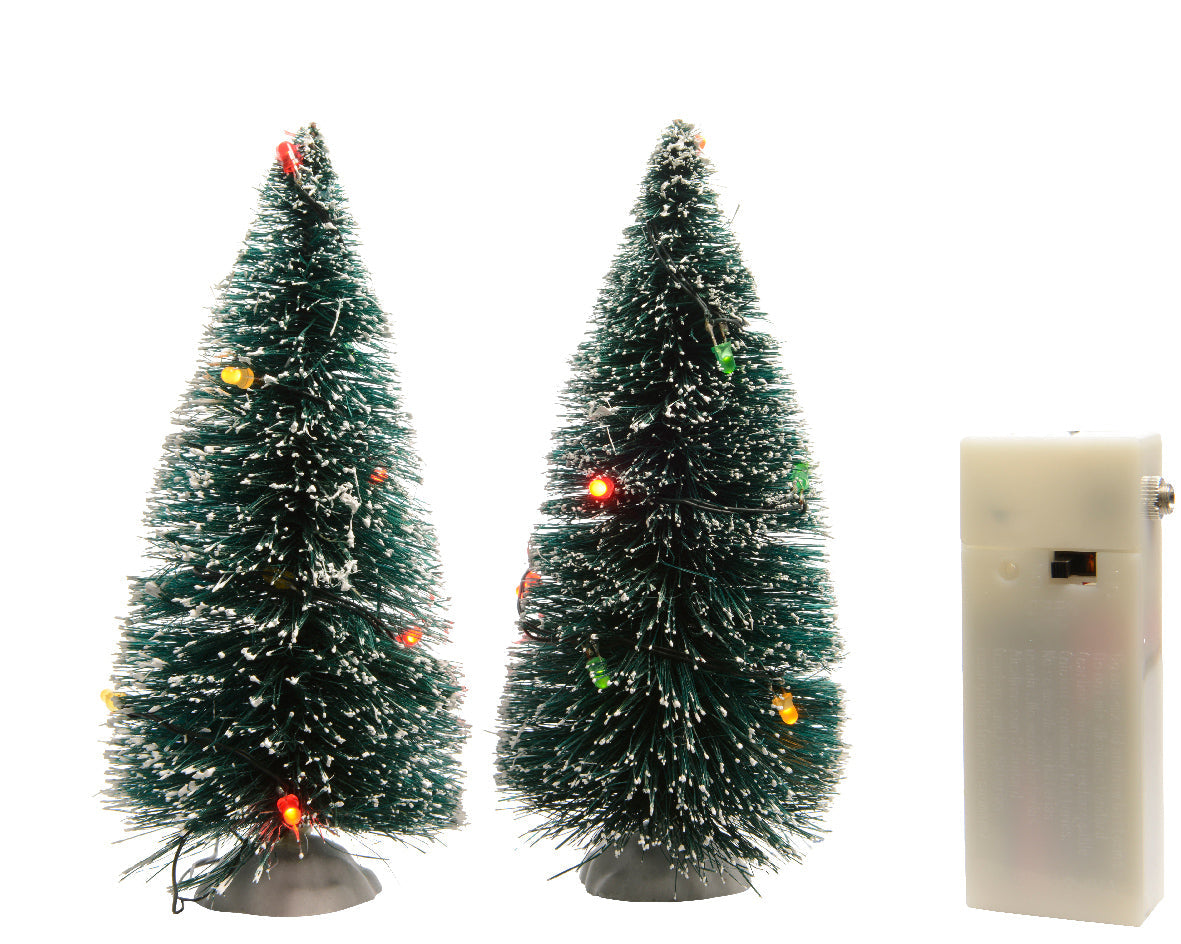 Árbol de Navidad con luces LED multicolor de 15cm a pilas