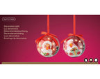 Ornamento de navidad LED Santa de 8cm