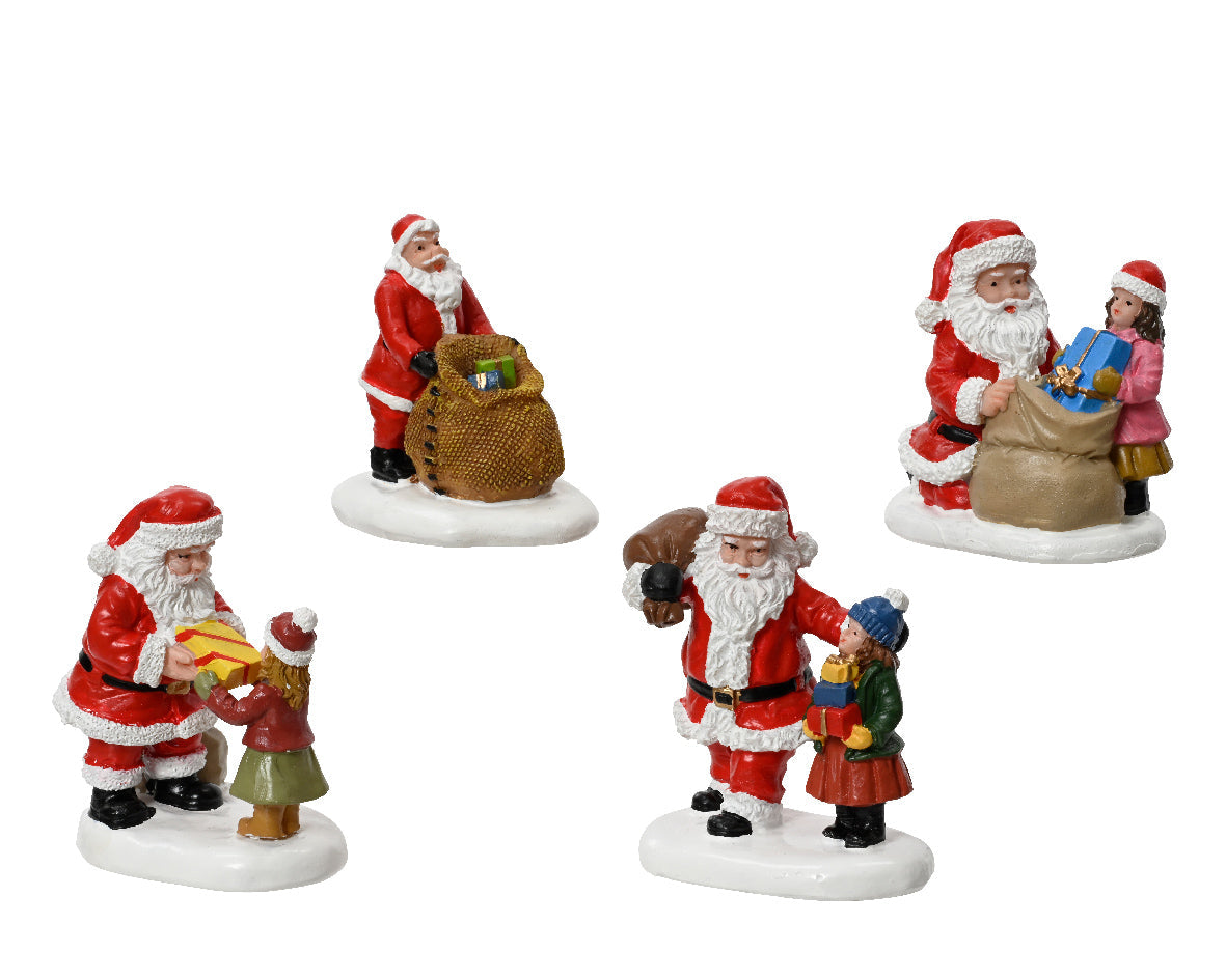 Figuritas Navideñas de resina de Santa Claus