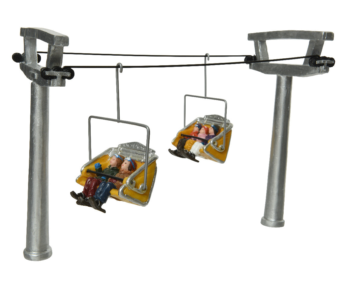 Set de esquiadores 23 cm poliresina