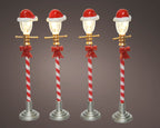 Set de farolas roja y blanca Plástico10 cm
