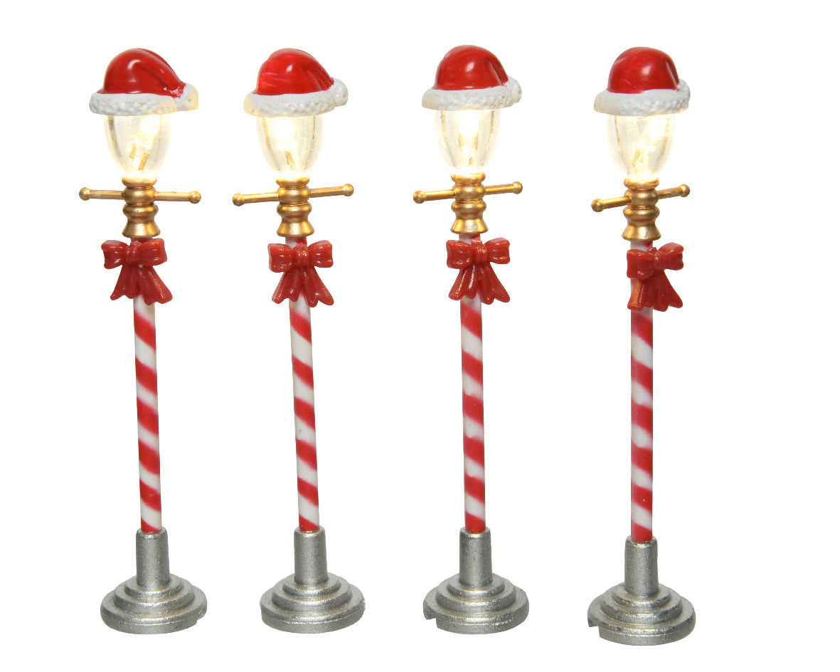 Set de farolas roja y blanca Plástico10 cm