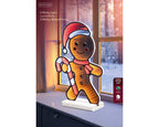 Luminaria de navidad efecto infinito Galleta de Gengibre 38cm Infinity LED
