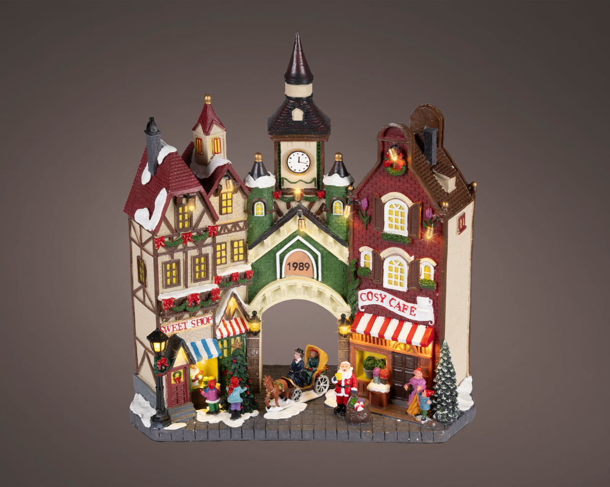 488949-Escenario Iluminado Lumineo Multi 34 cm-navidad-envio-canarias