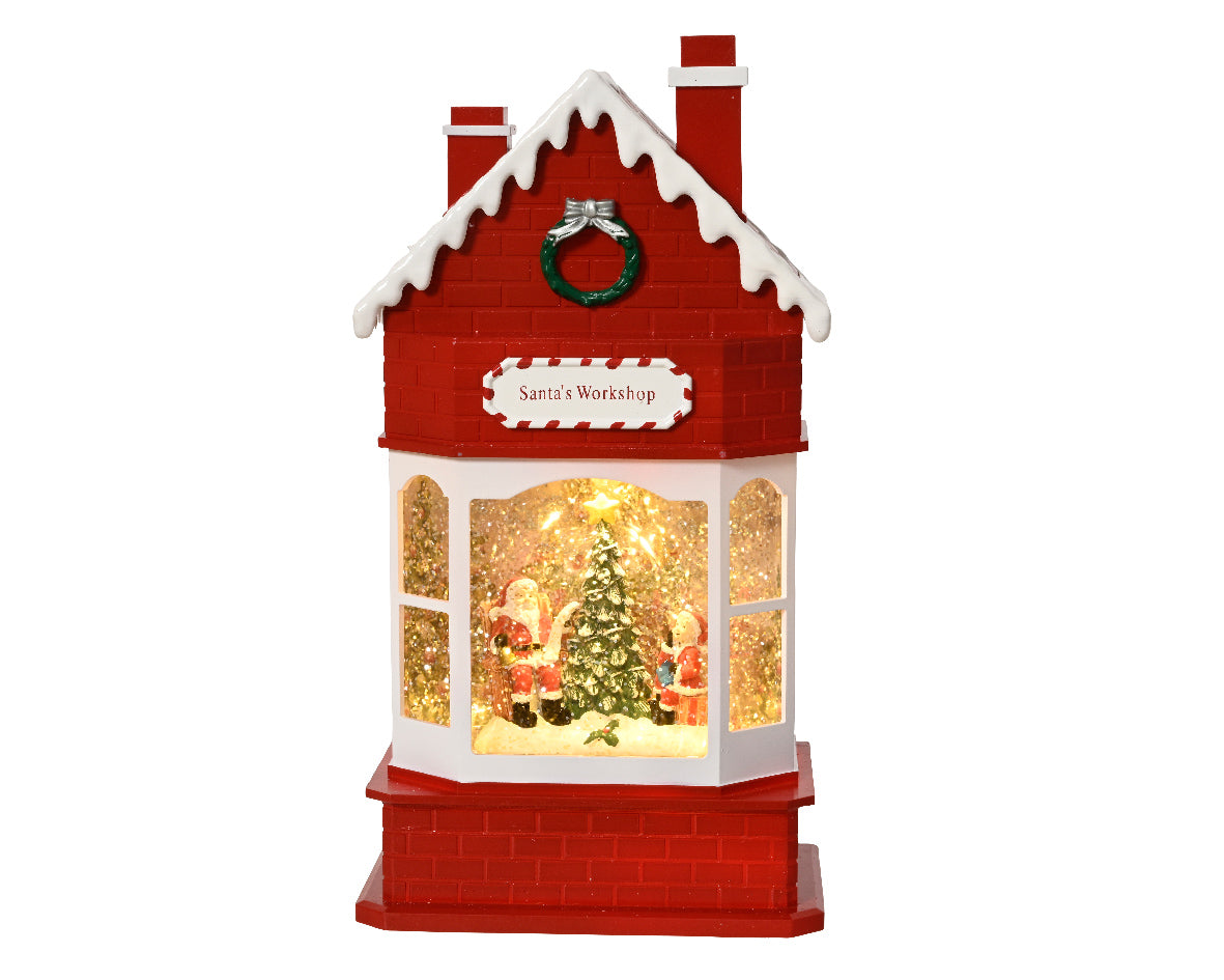 casita de agua de nieve en movimiento