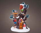 Casa en el arbol de navidad