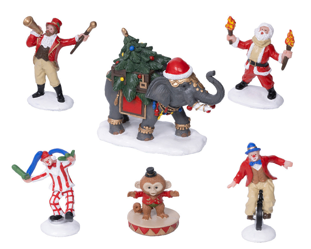 Figurantes de personajes del circo