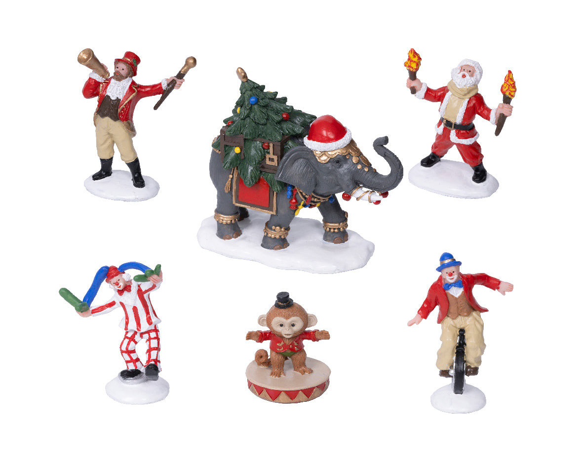 Figurantes de personajes del circo