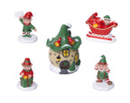 Figurantes de personajes elfos de navidad