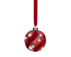 Iluminación de navidad Ornamento a pilas rojo de 14cm