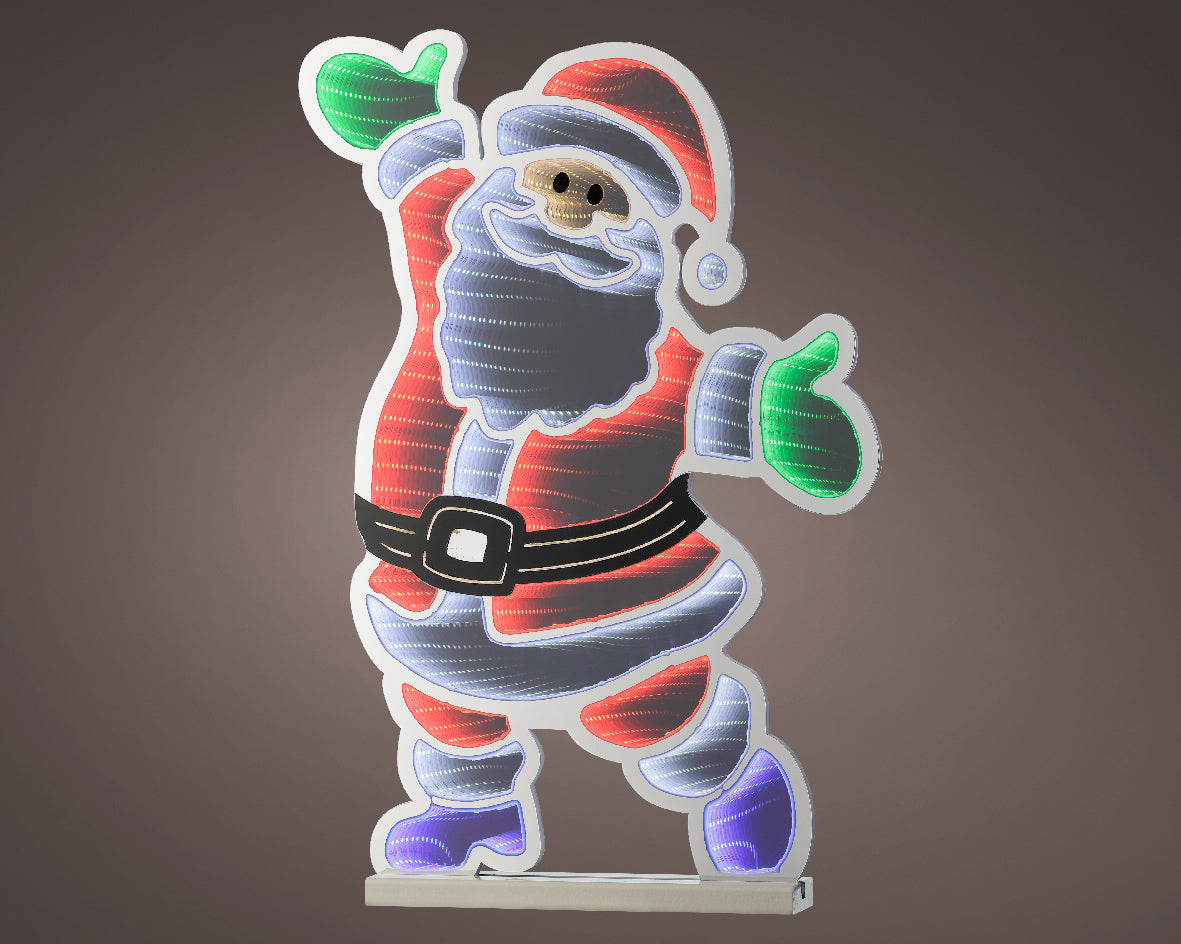 Luminaria de navidad efecto infinito Santa 120cm Infinity LED