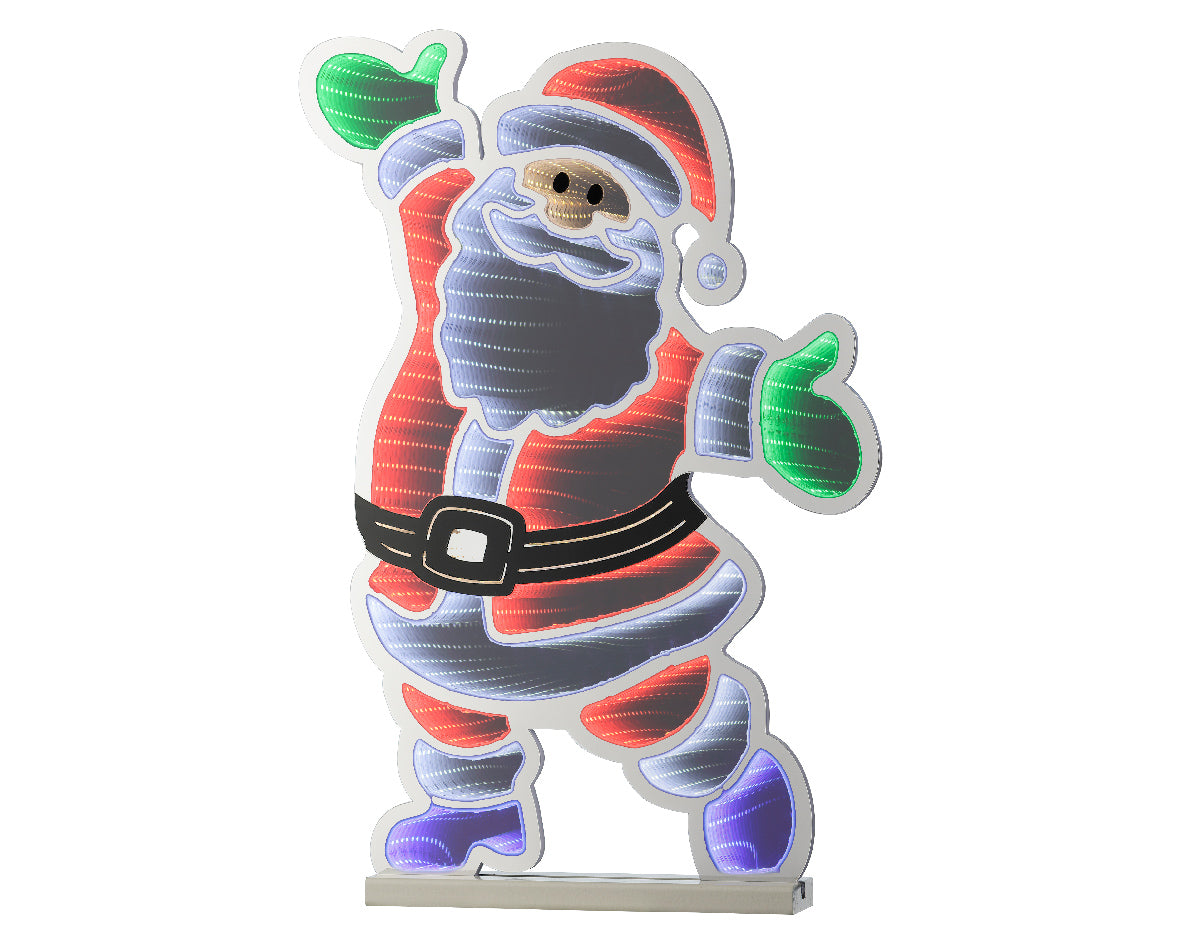 Luminaria de navidad efecto infinito Santa 120cm Infinity LED
