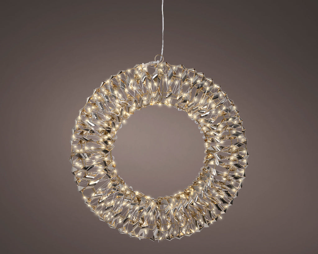 Iluminación de Navidad para exteriores Corona deco de 38cm