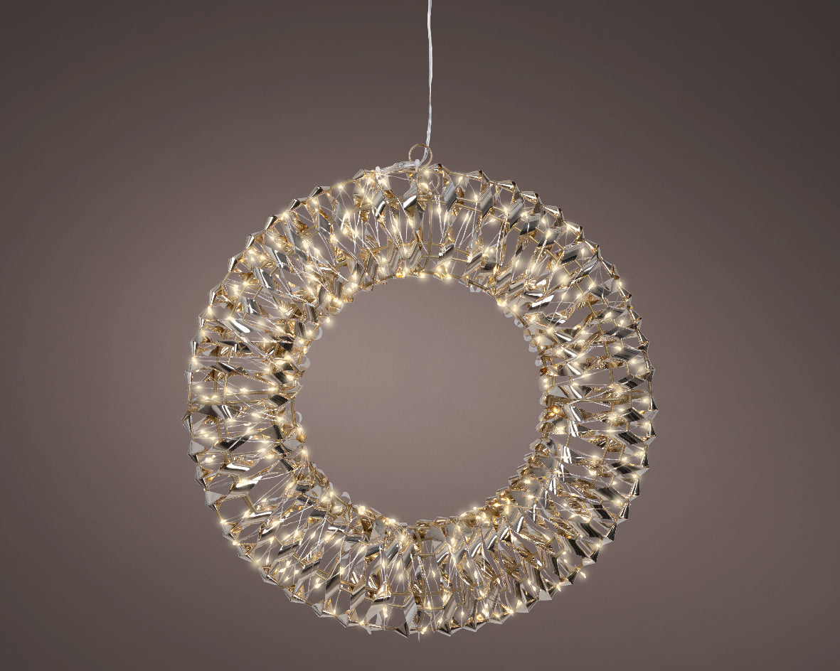 Iluminación de Navidad para exteriores Corona deco de 38cm