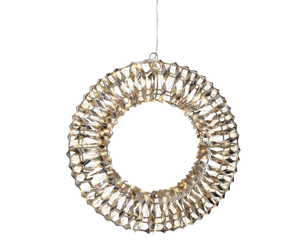 Iluminación de Navidad para exteriores Corona deco de 38cm