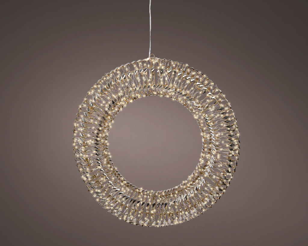 Iluminación de Navidad para exteriores Corona deco de 70cm