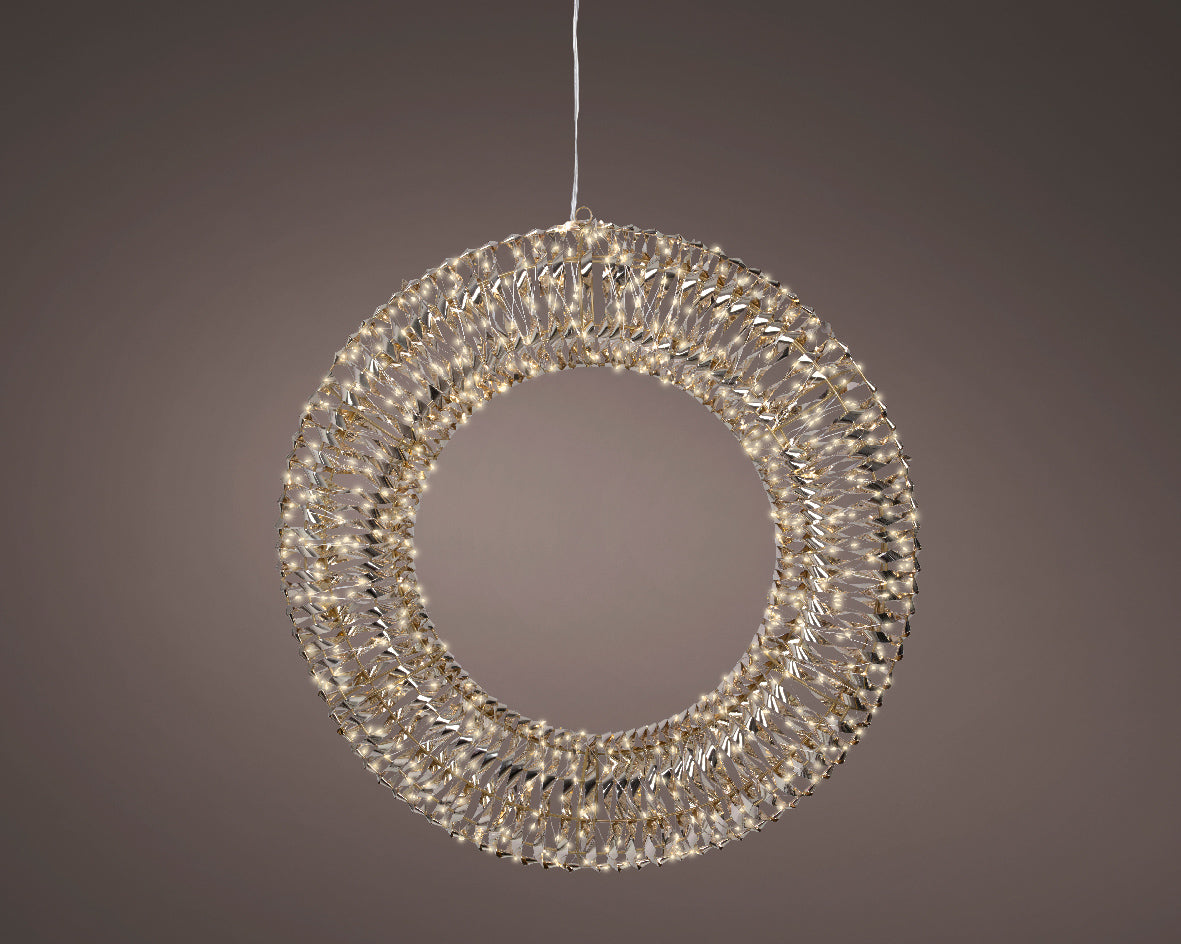 Iluminación de Navidad para exteriores Corona deco de 70cm
