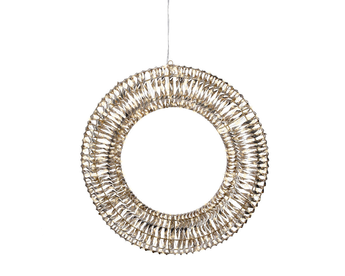 Iluminación de Navidad para exteriores Corona deco de 70cm